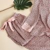 Pyjama Léopard Dentelle Rose