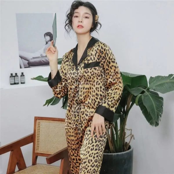 Pyjama Léopard Satin