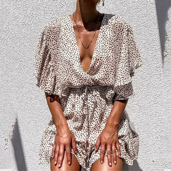 Robe Courte Léopard