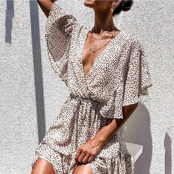 Robe Courte Léopard