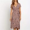 Robe Léopard Rose Pâle