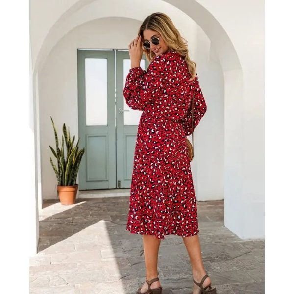 Robe Léopard Rouge