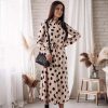 Robe Longue Imprimée Léopard