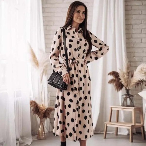 Robe Longue Imprimée Léopard