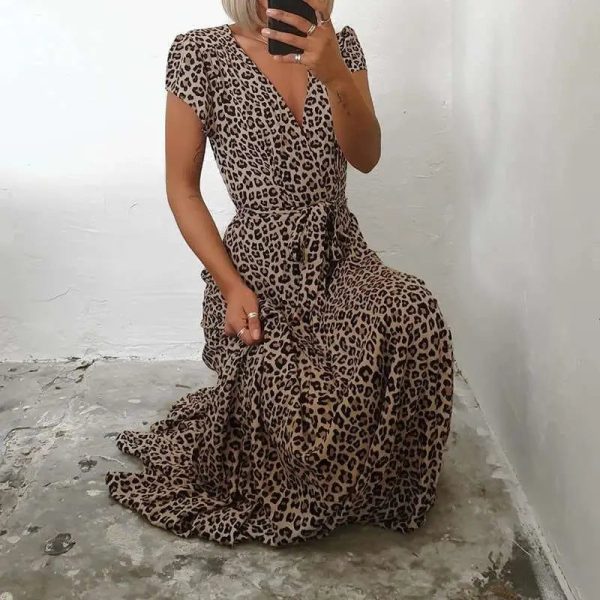 Robe Longue Léopard