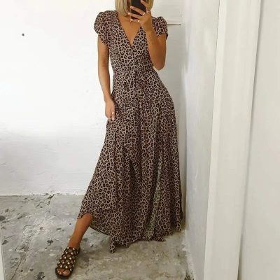 Robe Longue Léopard