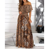 Robe Longue Léopard Bohème