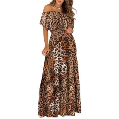 Robe Longue Léopard Bohème