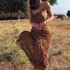 Robe Longue Léopard Sexy