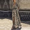 Robe Motif Léopard Kimono