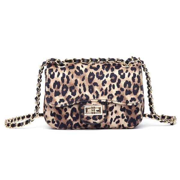 Sac à Bandoulière Léopard Beige
