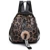 sac a dos leopard cuir