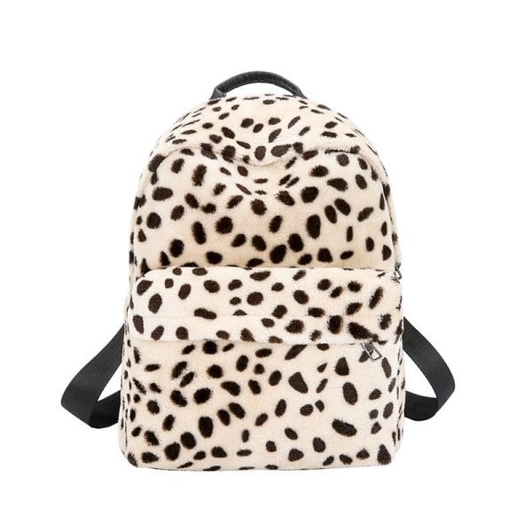 Sac à Dos Léopard Fourrure Synthétique