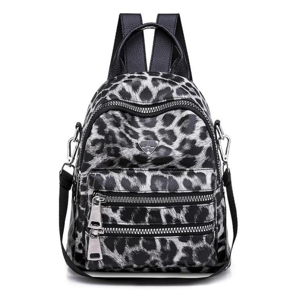 Sac à Dos Léopard Noir