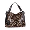 sac cabas leopard cuir