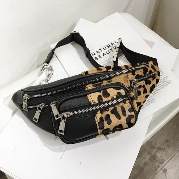 Sac Banane Léopard Bicolore