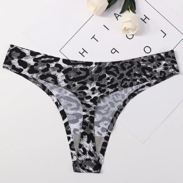String glamour léopard gris
