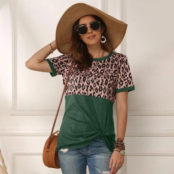T-Shirt Femme Léopard Tendance