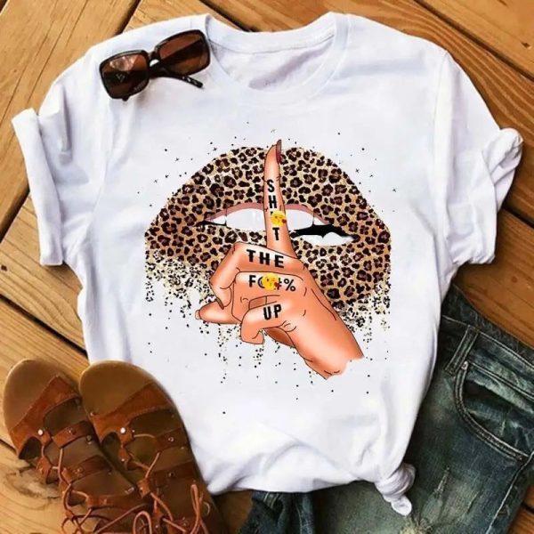 T-Shirt Léopard Bouche