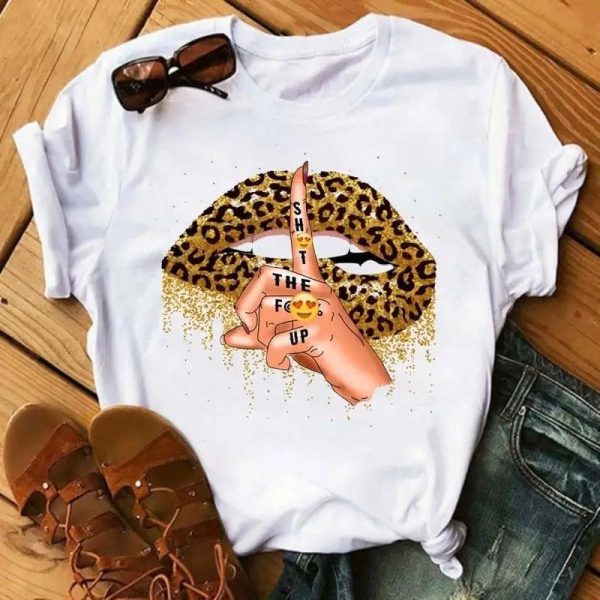 T-Shirt Léopard Bouche