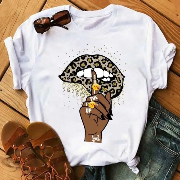 T-Shirt Léopard Bouche