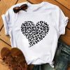T-Shirt Léopard Cœur
