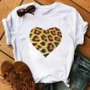 T-Shirt Léopard Cœur