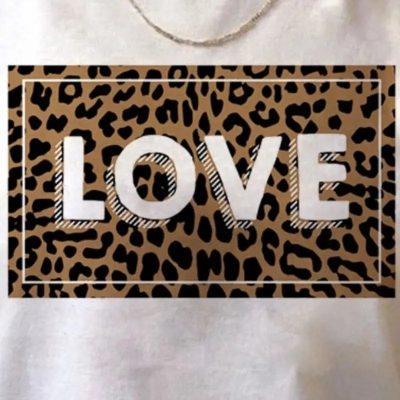 T-Shirt Léopard Love Blanc