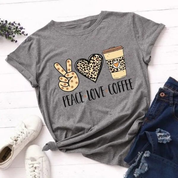 T-Shirt Léopard Peace Love