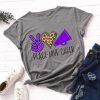 T-Shirt Léopard Peace Love