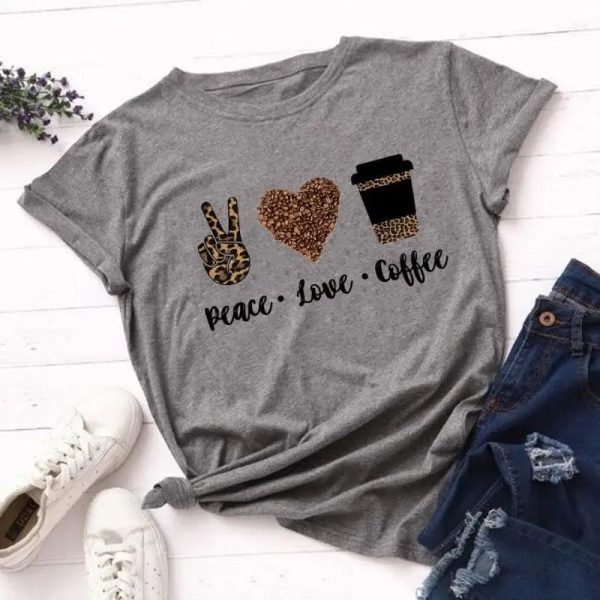 T-Shirt Léopard Peace Love