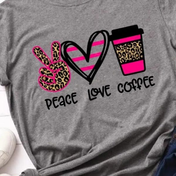 T-Shirt Léopard Peace Love