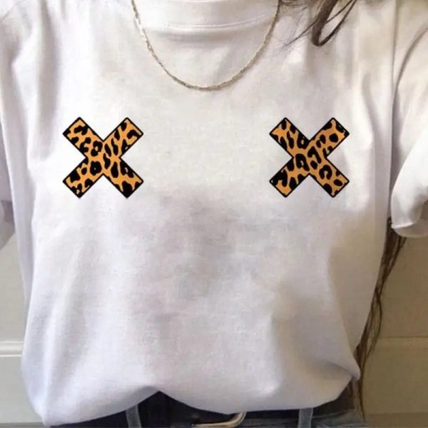 T-Shirt Léopard X Blanc