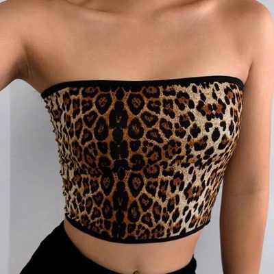 Top Bustier Léopard