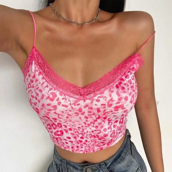 Top Dentelle Léopard