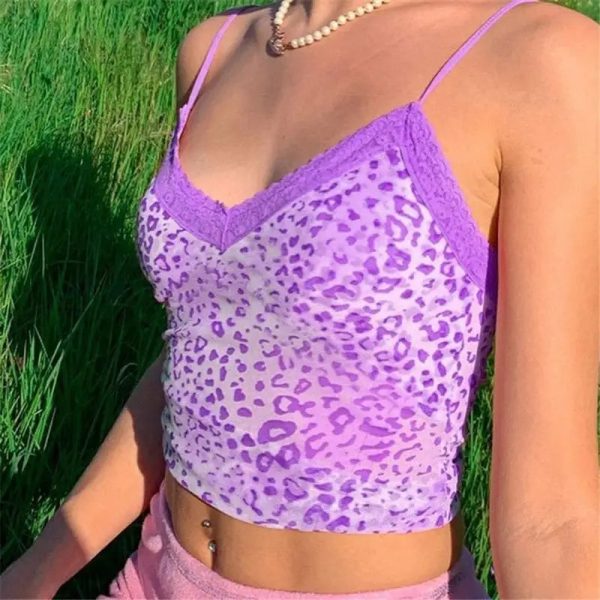 Top Dentelle Léopard