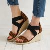 sandales leopard plateforme