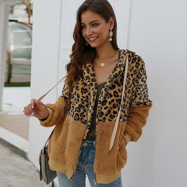 veste leopard femme