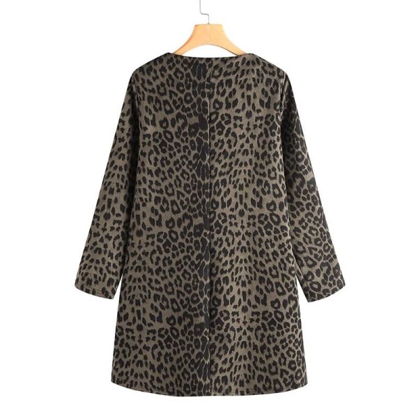 Veste Léopard Fluide Kaki