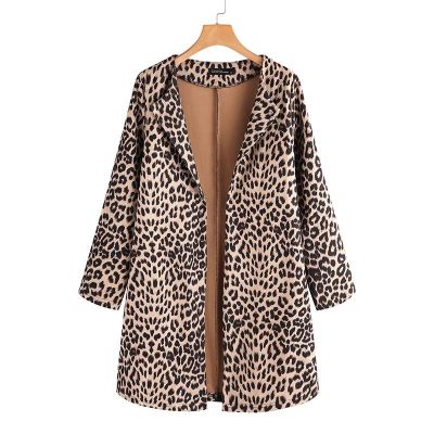 veste leopard fluide beige