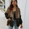 veste leopard kaki