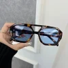 Lunette de Soleil Léopard  – Monture Carrée