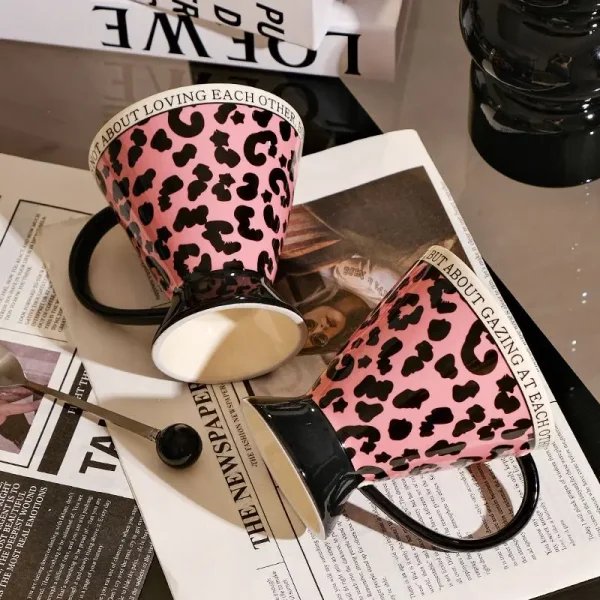 mug rose leopard everyday