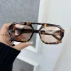 Lunette de Soleil Léopard  – Monture Carrée