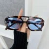 Lunette de Soleil Léopard  – Monture Carrée